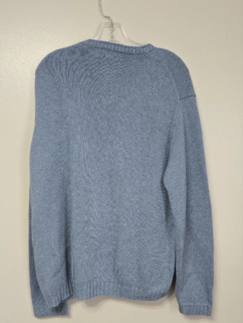 J. Crew Men's V-Neck Sweater in Slate Blue